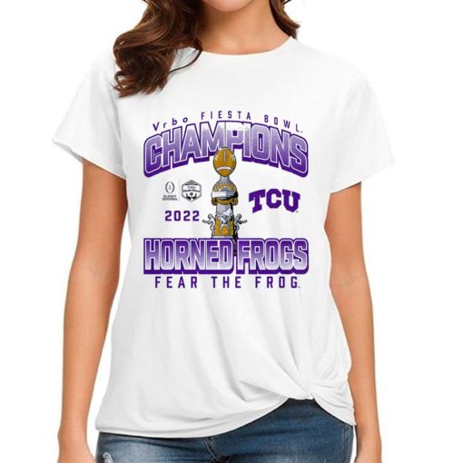 T Shirt Women TCU Football Champions Fiesta Bowl T Shirt