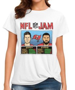 T Shirt Women Tom Brady Mike Evans Tampa Bay Buccaneers NFL Jam T Shirt