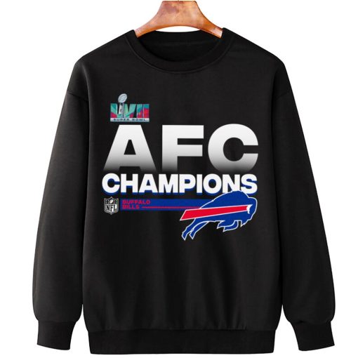 T Sweatshirt Hanging AFC07 Buffalo Bills AFC Champions LVII 2022 T Shirt 1