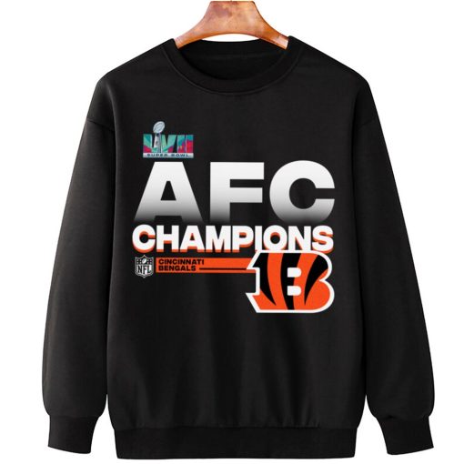 T Sweatshirt Hanging AFC08 Cincinnati Bengals AFC Champions LVII 2022 T Shirt