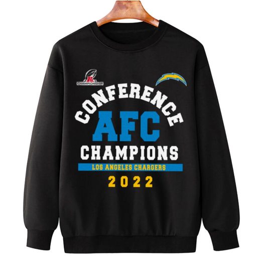 T Sweatshirt Hanging AFC20 Los Angeles Chargers Conference AFC Champions 2022 Sweatshirt