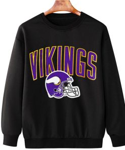 T Sweatshirt Hanging Minnesota Vikings Icon Helmet T Shirt