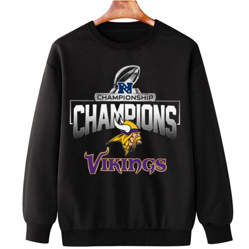 T Sweatshirt Hanging NFC05 Minnesota Vikings AFC Championship Champions 2022 2023 T Shirt