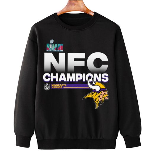 T Sweatshirt Hanging NFC08 Minnesota Vikings NFC Champions LVII 2022 T Shirt