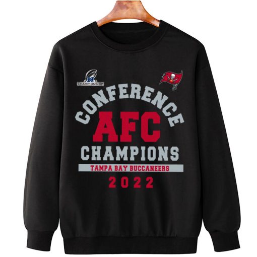 T Sweatshirt Hanging NFC18 Tampa Bay Buccaneers Conference AFC Champions 2022 Sweatshirt