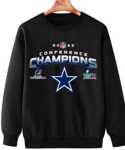 T Sweatshirt Hanging NFC19 Dallas Cowboys NFL AFC Champions LVII 2022 Crewneck Sweatshirt
