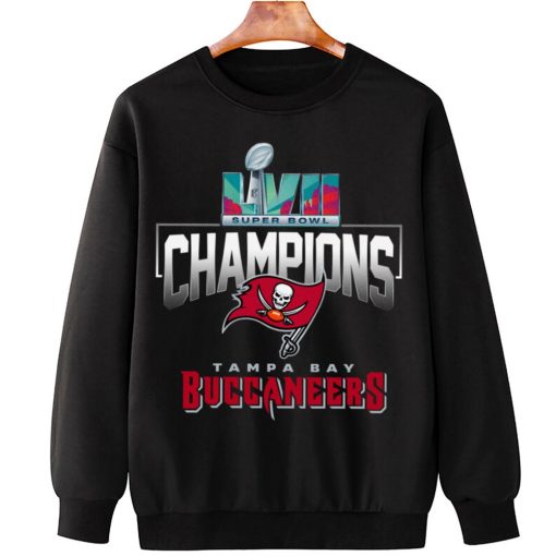 T Sweatshirt Hanging SPB04 Tampa Bay Buccaneers Super Bowl LVII 2022 2023 Champions T Shirt