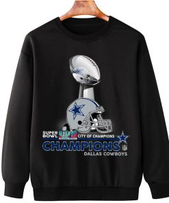 T Sweatshirt Hanging SPB08 Dallas Cowboys Champions NFL Cup And Helmet Sweatshirt