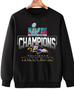 T Sweatshirt Hanging SPB09 Baltimore Ravens Super Bowl LVII 2022 2023 Champions T Shirt