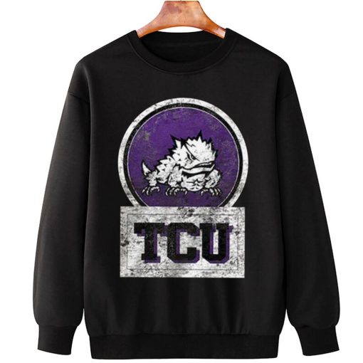 T Sweatshirt Hanging TCU Horned Frogs Vintage Basic Boyfriend T Shirt