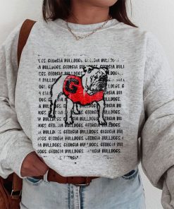 T Sweatshirt Women 1 Georgia Bulldogs Vintage Repeat Go T Shirt