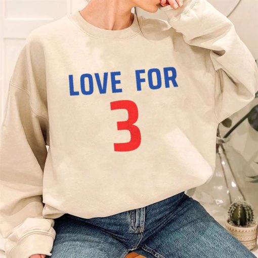 T Sweatshirt Women 3 Love For 3 Three Pray For Hamlin T Shirt