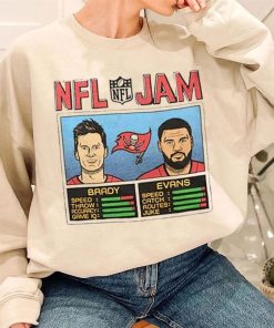 T Sweatshirt Women 3 Tom Brady Mike Evans Tampa Bay Buccaneers NFL Jam T Shirt