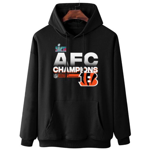 W Hoodie Hanging AFC08 Cincinnati Bengals AFC Champions LVII 2022 T Shirt