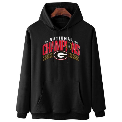 W Hoodie Hanging Georgia Bulldogs Fanatics Branded College Football Playoff 2022 National Champions T Shirt
