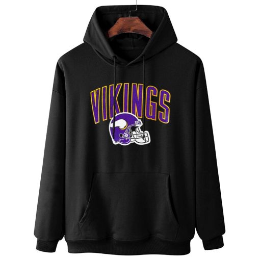W Hoodie Hanging Minnesota Vikings Icon Helmet T Shirt