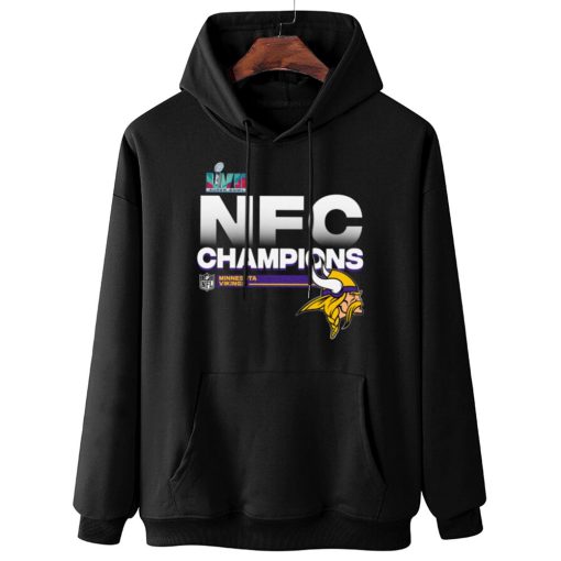 W Hoodie Hanging NFC08 Minnesota Vikings NFC Champions LVII 2022 T Shirt
