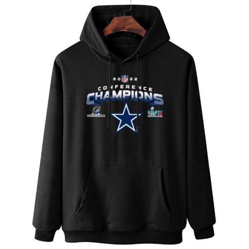 W Hoodie Hanging NFC19 Dallas Cowboys NFL AFC Champions LVII 2022 Crewneck Sweatshirt