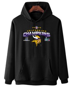 W Hoodie Hanging NFC20 Minnesota Vikings NFL AFC Champions LVII 2022 Crewneck Sweatshirt