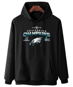W Hoodie Hanging NFC22 Philadelphia Eagles NFL AFC Champions LVII 2022 Crewneck Sweatshirt