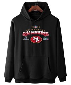 W Hoodie Hanging NFC23 San Francisco 49ers NFL AFC Champions LVII 2022 Crewneck Sweatshirt