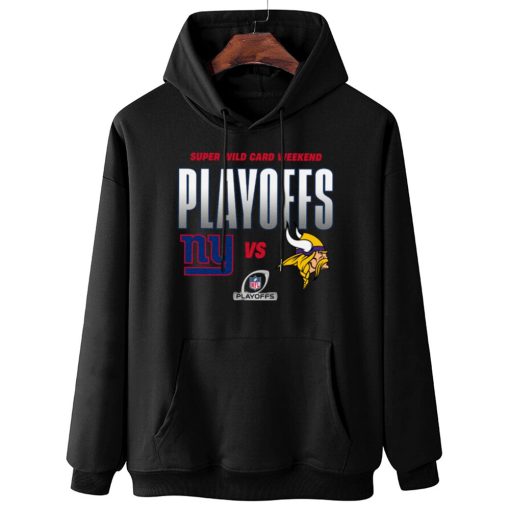 W Hoodie Hanging New York Giants vs Minnesota Vikings Playoffs NFL Super Wild Card Weekend T Shirt
