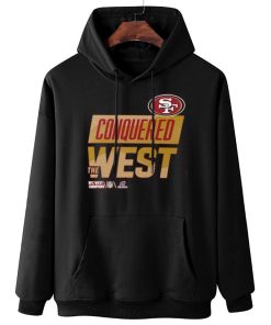 W Hoodie Hanging San Francisco 49ers 2022 NFC Conquered West Champions T Shirt