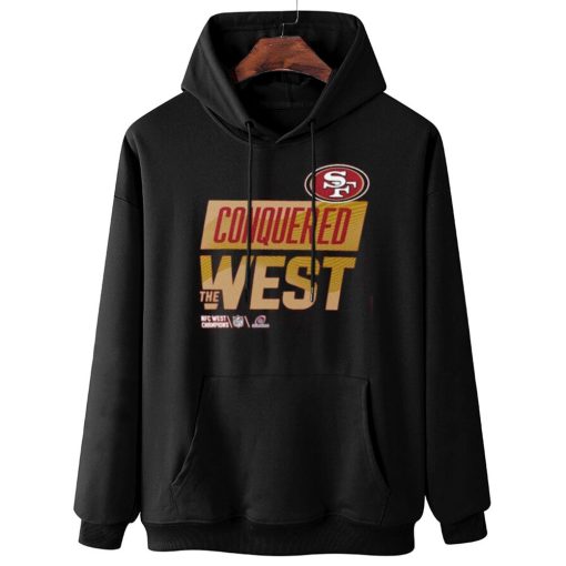 W Hoodie Hanging San Francisco 49ers 2022 NFC Conquered West Champions T Shirt